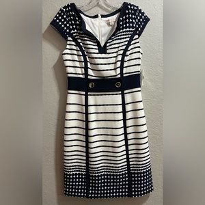 Dress Barn Knee Length White Dress NWT Size 4